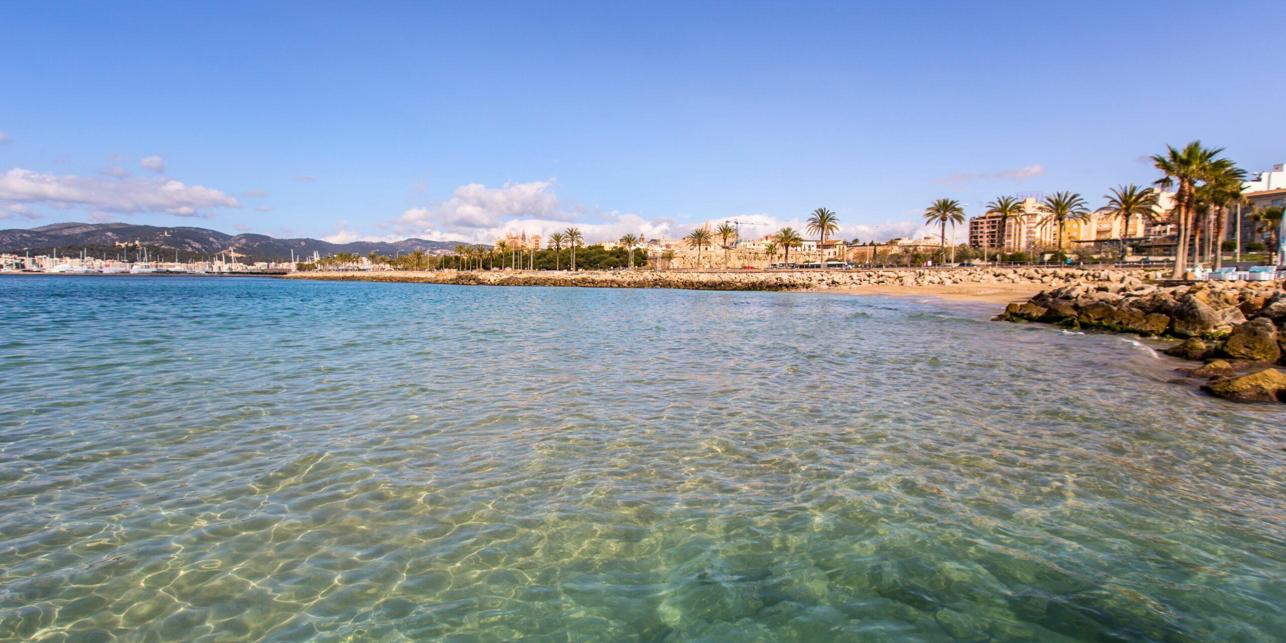 L'une des plages paradisiaques de Palma de Majorque aux Baléares
