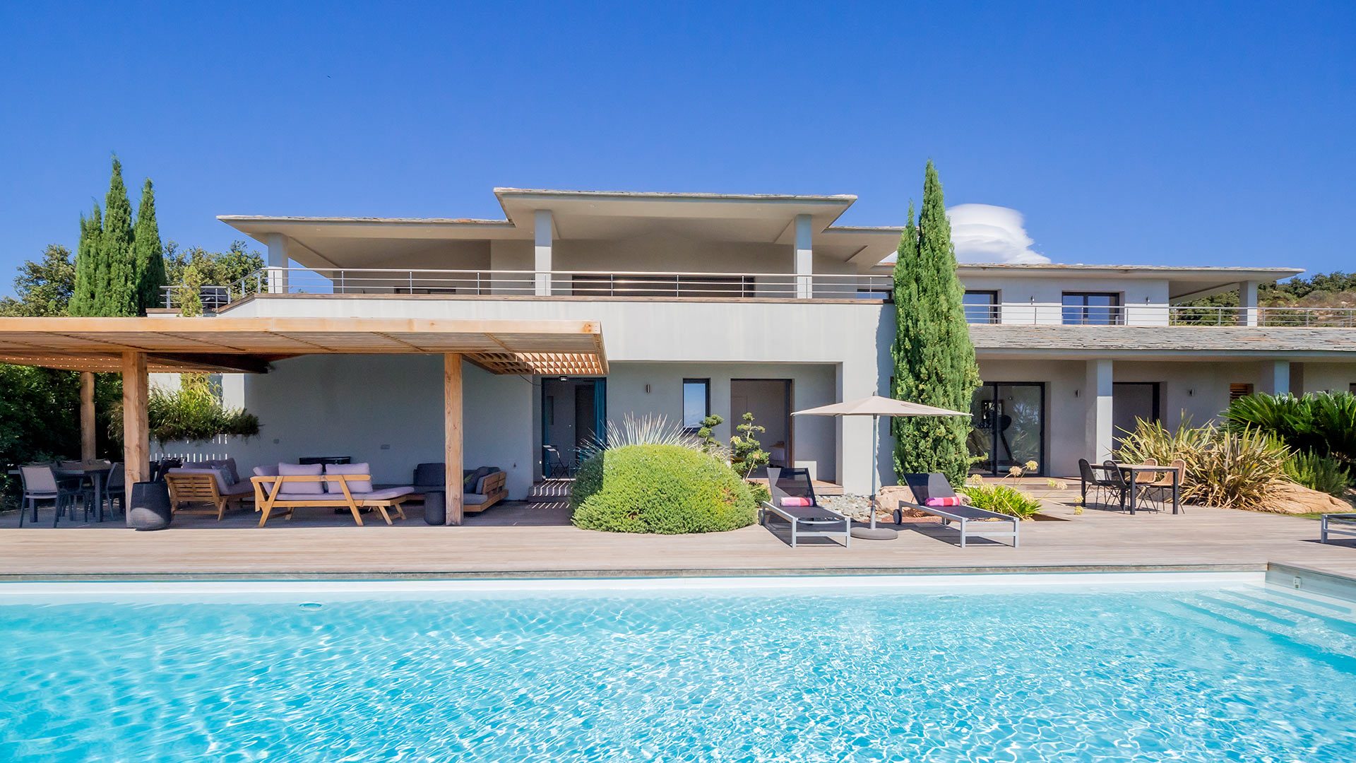 La villa avec piscine de Palombaggia en Corse du Sud