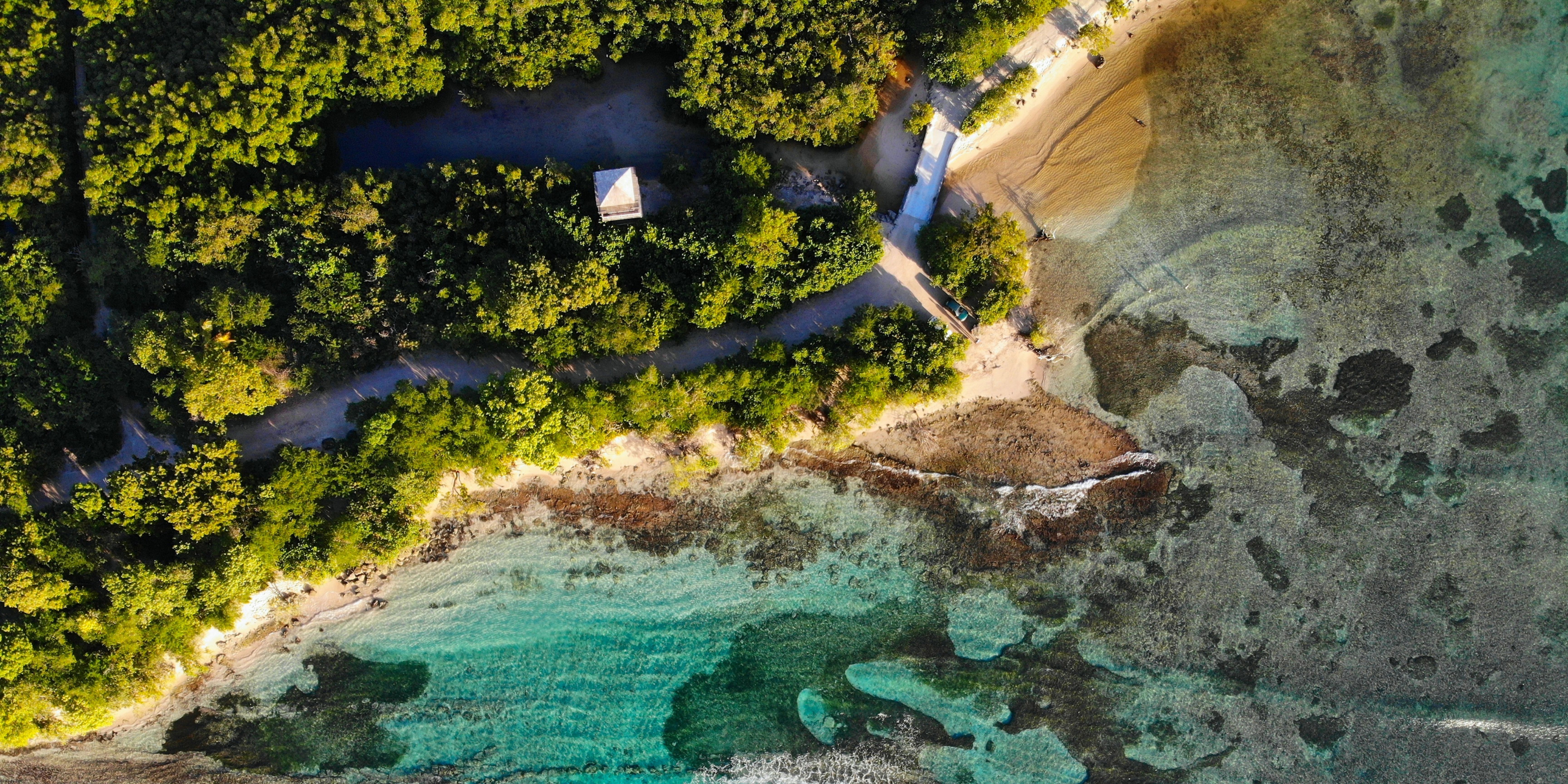 Le Parc National de Guadeloupe vue d'un drone