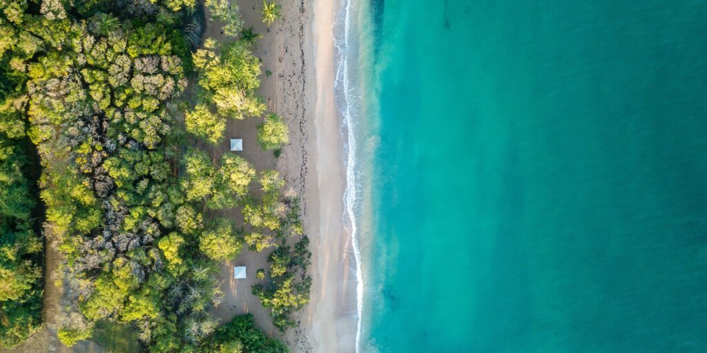 Une belle plage à Saint-François en Guadeloupe