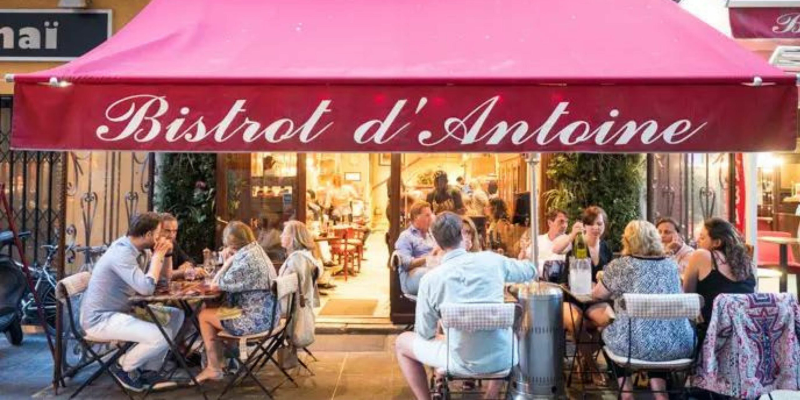 La devanture du restaurant du Bistrot d'Antoine à Nice