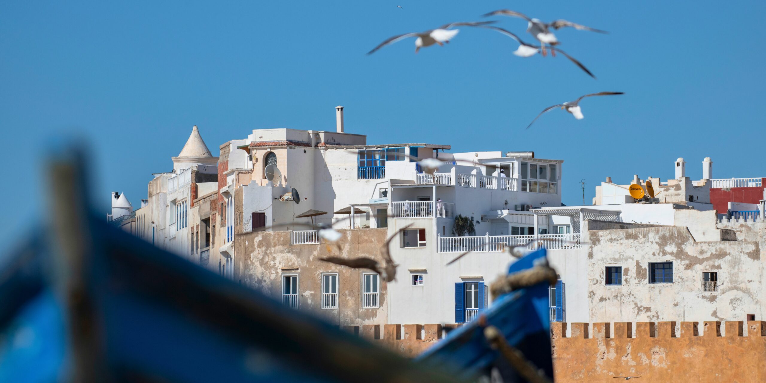 Les bateaux bleus, un symbole du port d'Essaouira