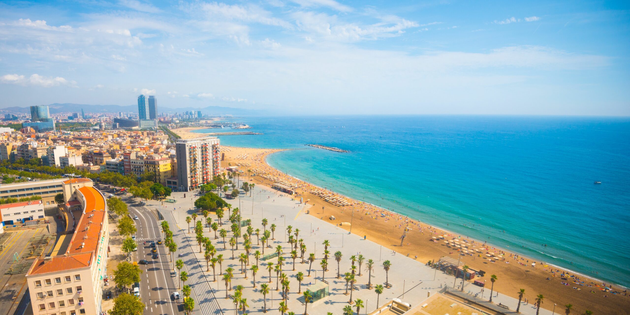Barceloneta, l'une des plages à voir à Barcelone en famille
