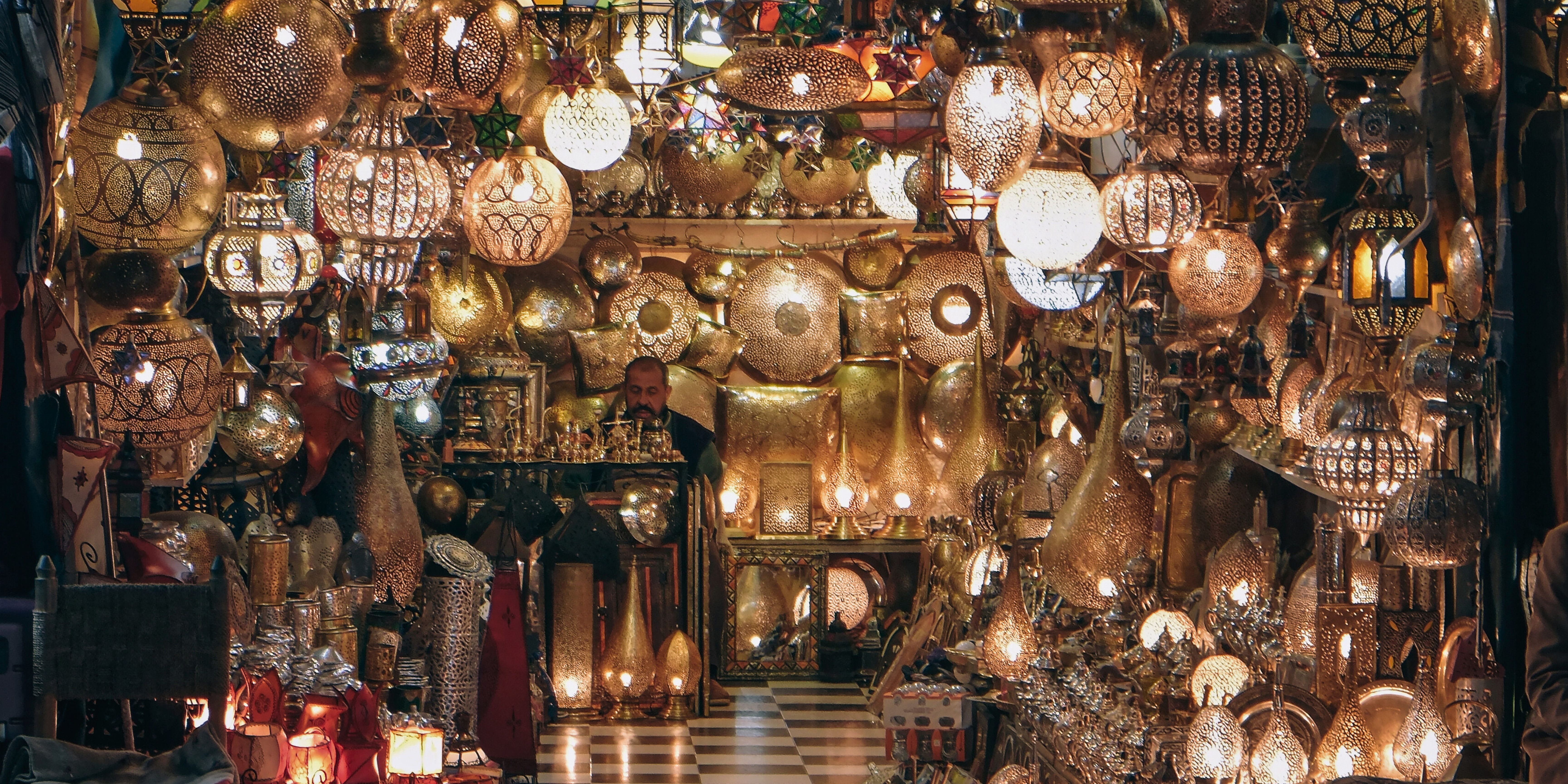 Les lumières de Marrakech pendant un mariage