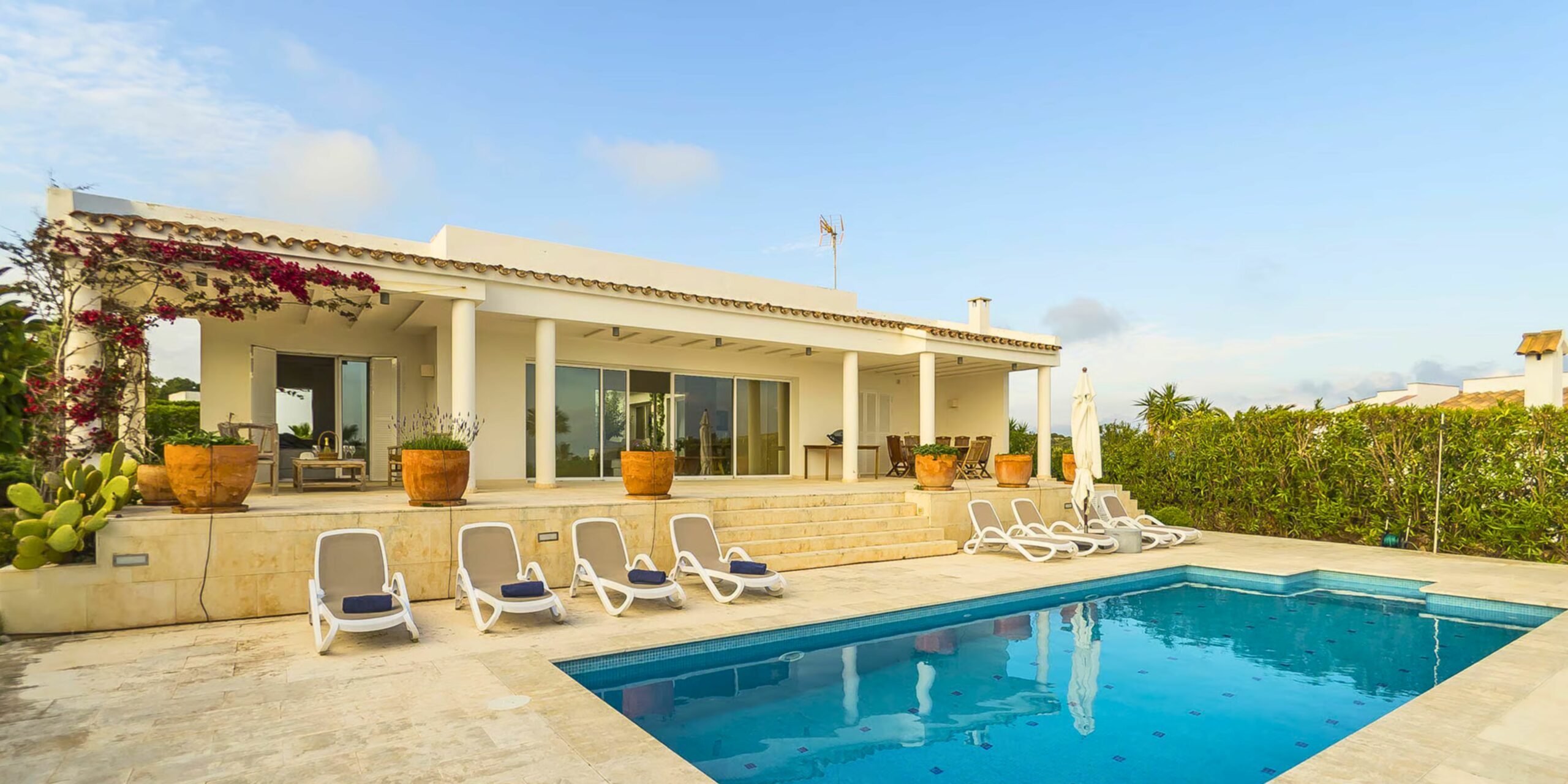 La villa Papillon avec piscine pour un week-end à Minorque