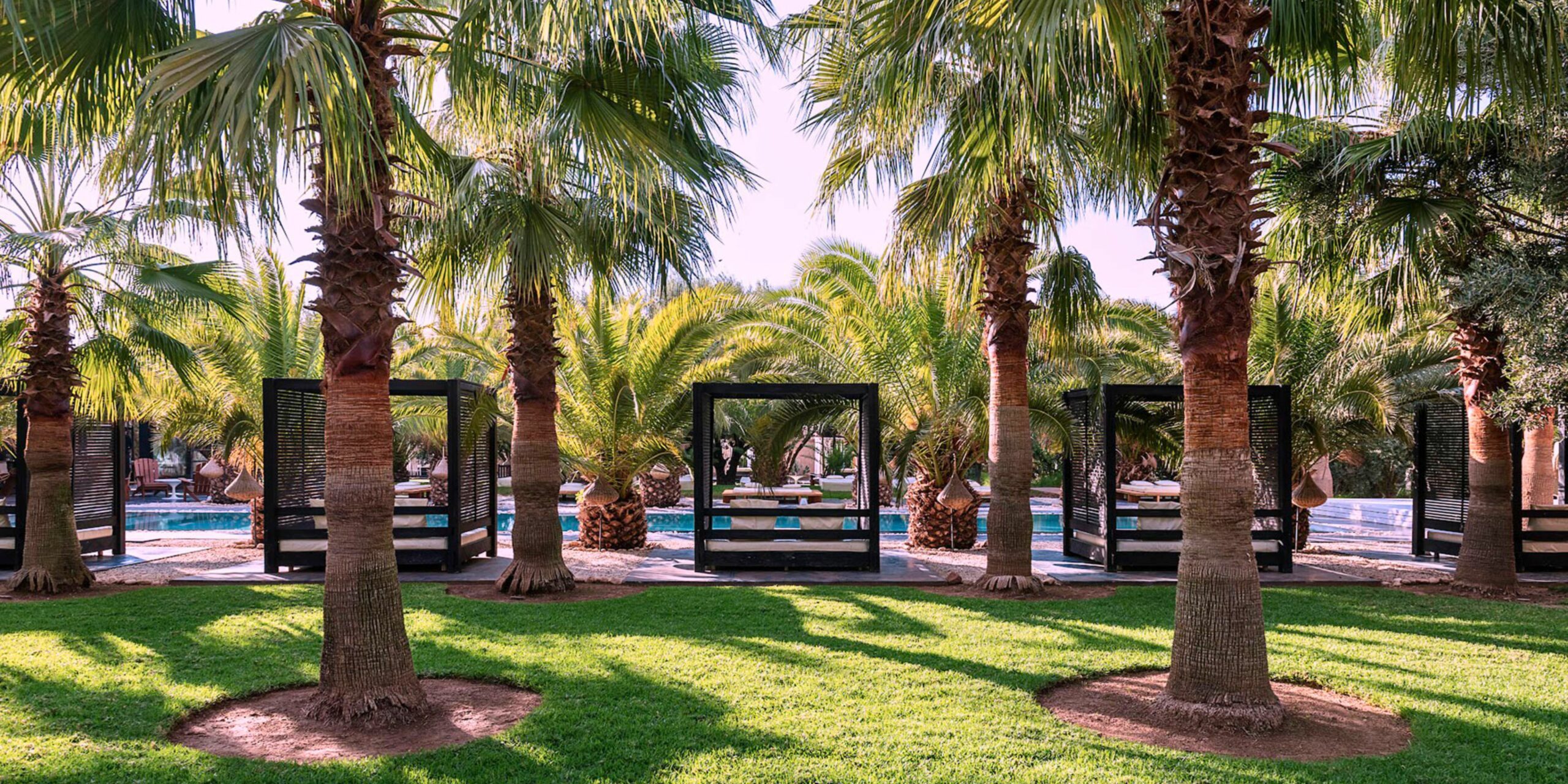 La piscine de la location du riad pour 50 personnes à Marrakech