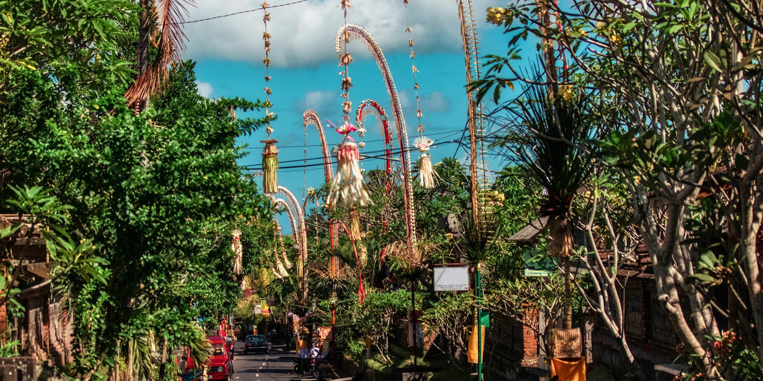 Une ruelle à voir à Ubud à Bali.