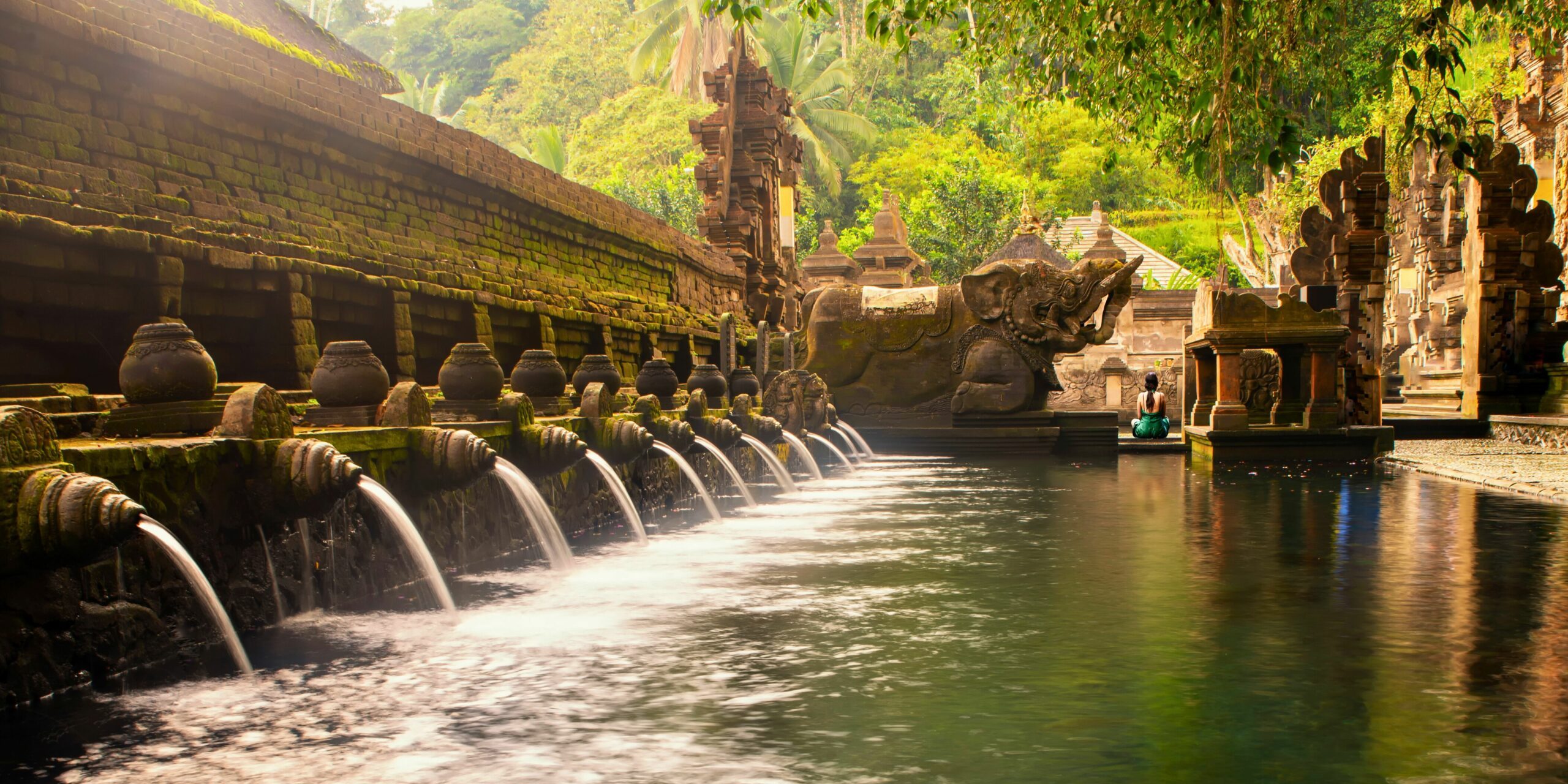 Les sources sacrées d'Ubud à Bali