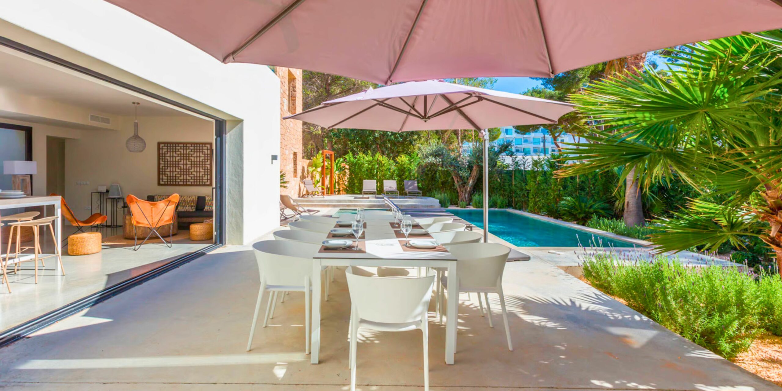 La terrasse de la villa Sarga pour 10 personnes à Ibiza