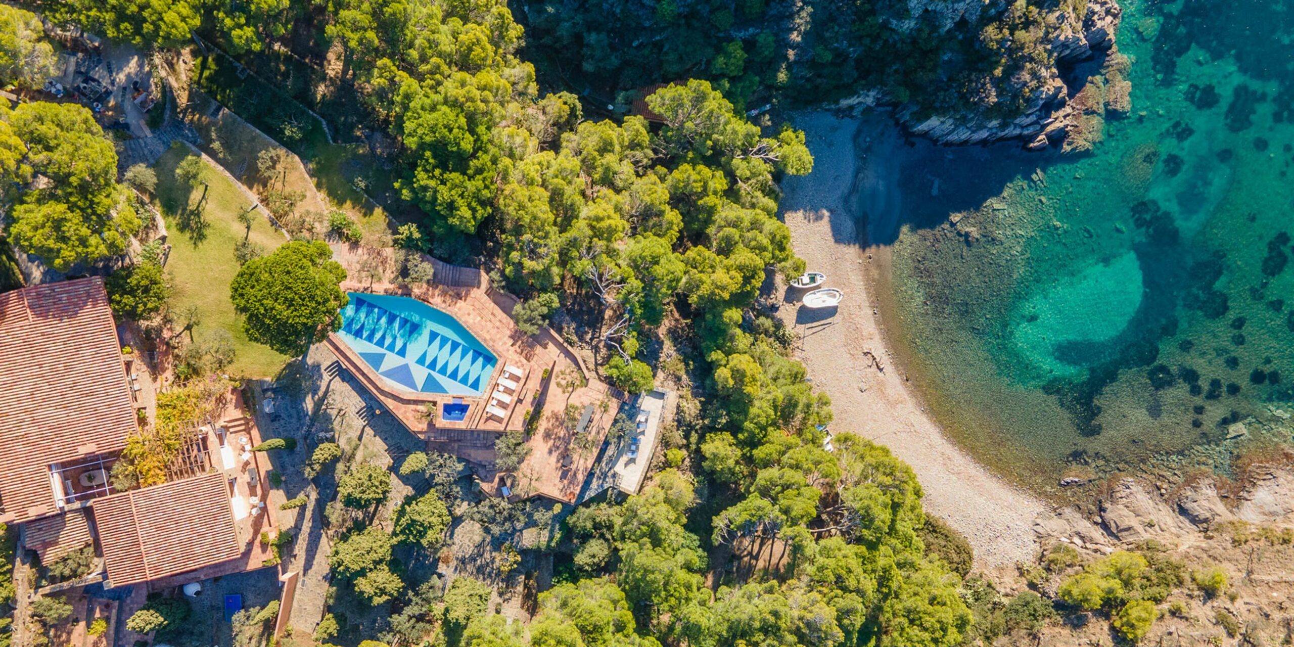 La villa avec accès direct à la mer sur la Costa Brava.