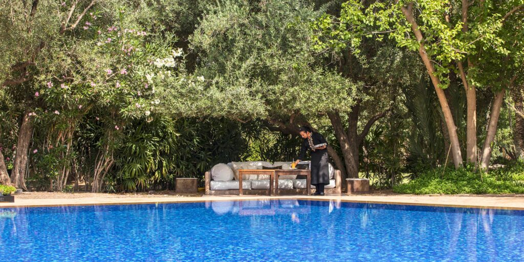 Un riad de luxe en location avec personnel dans la Palmeraie de Marrakech
